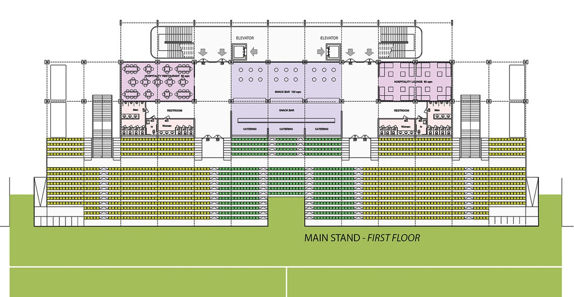 main stand first floor