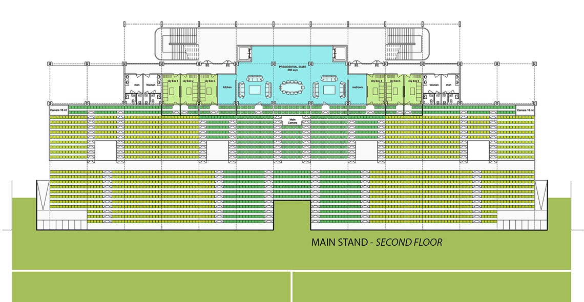 main stand second floor